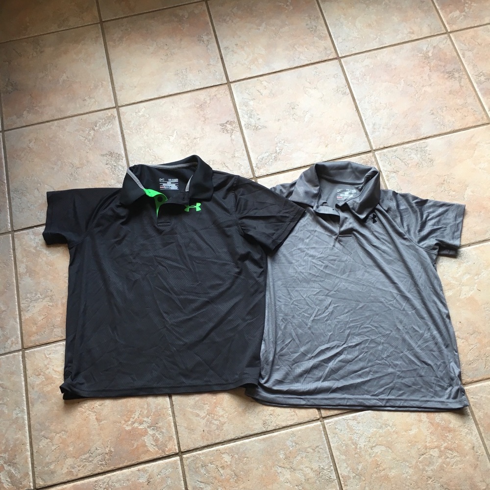 Boys YXL Under Armour polos